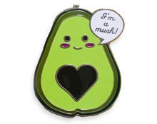 Load image into Gallery viewer, Kawaii Food Punny Avocado I'm a Mush Pin
