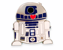 Load image into Gallery viewer, Silver Droid Heart Pin