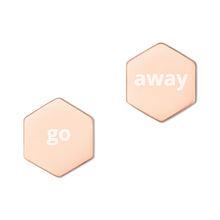 Load image into Gallery viewer, Sterling Silver Hexagon Stud Earrings