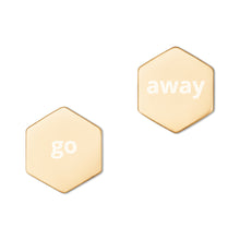 Load image into Gallery viewer, Sterling Silver Hexagon Stud Earrings