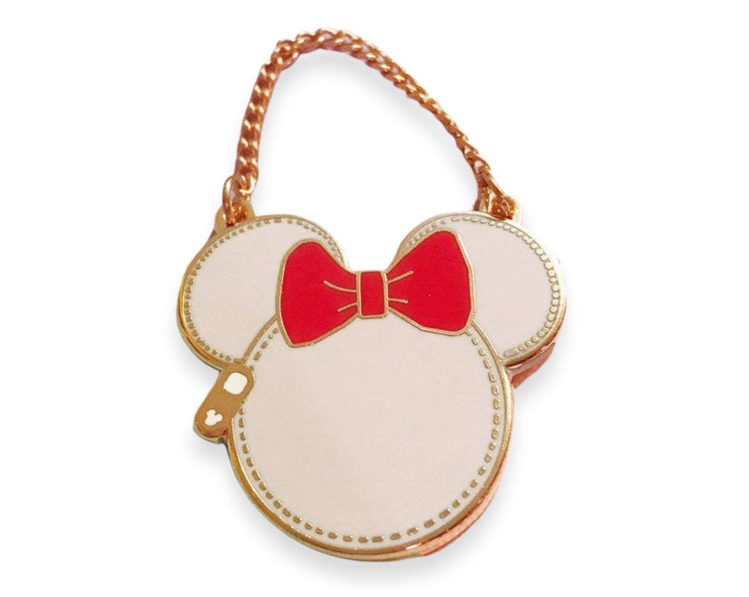 Minnie Purse with Chain Rose Gold Pin
