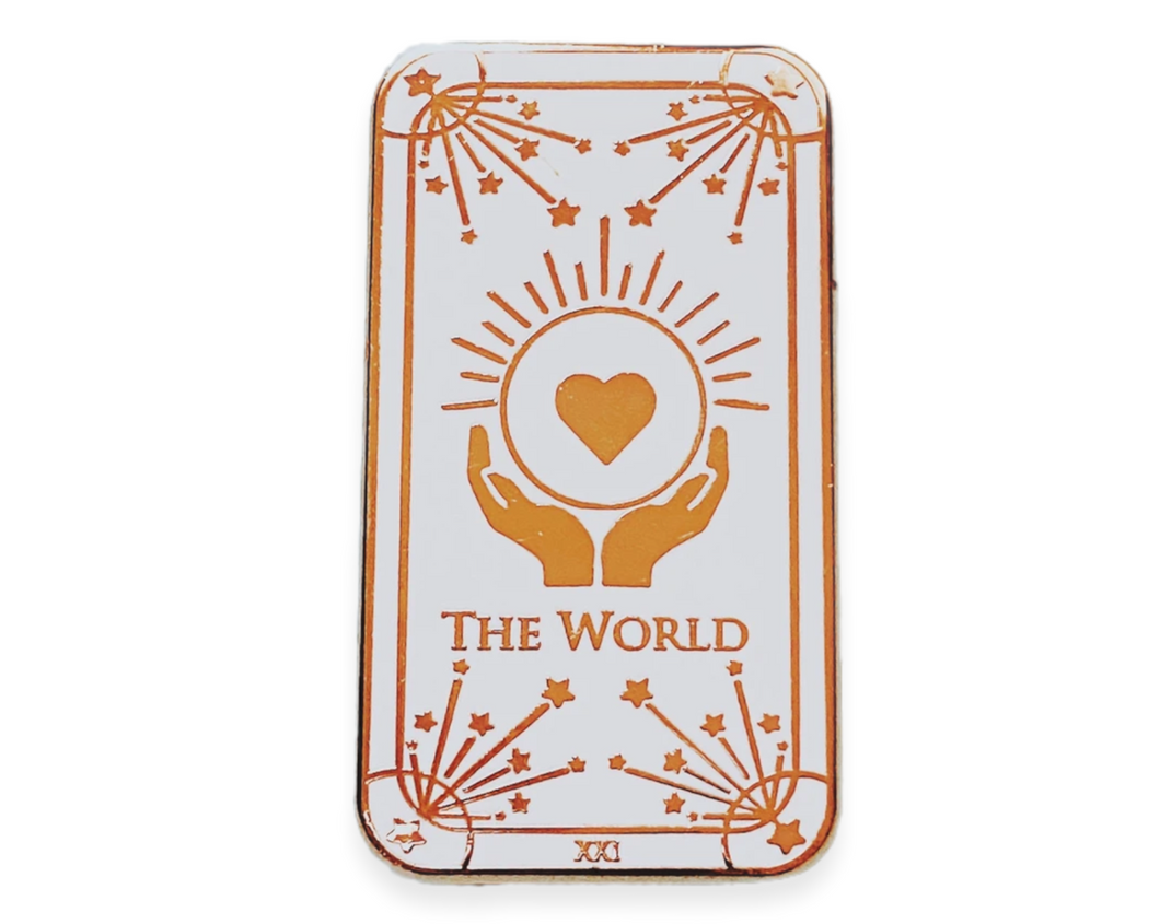 Tarot The World Pin