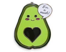 Load image into Gallery viewer, Kawaii Food Punny Avocado I&#39;m a Mush Pin
