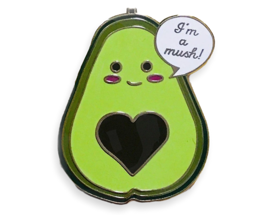 Kawaii Food Punny Avocado I'm a Mush Pin