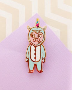 Piggie Unicorn Pin