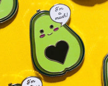 Load image into Gallery viewer, Kawaii Food Punny Avocado I&#39;m a Mush Pin
