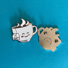 Load image into Gallery viewer, Kawaii &#39;I&#39;m Steamy&#39; Tea Pin
