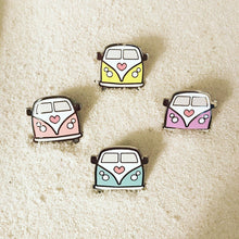 Load image into Gallery viewer, Coral Pink Camper Love Pin
