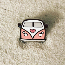 Load image into Gallery viewer, Coral Pink Camper Love Pin
