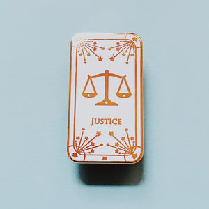 Tarot Justice Pin