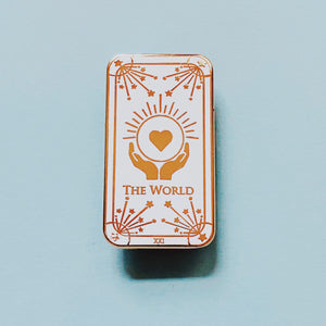 Tarot The World Pin