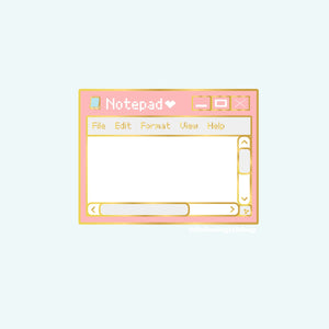 Kawaii Notepad Blank Pin