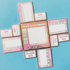 Kawaii Pink Paint Pad Large Pin