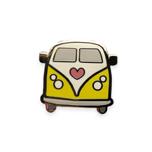 Load image into Gallery viewer, Yellow Camper Love Pin
