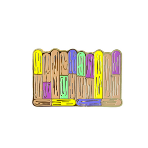 Toy Story Lands famous Popsicle Stick Wall selfie spot enamel pin