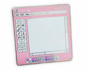 Kawaii Pink Paint Pad Large Pin