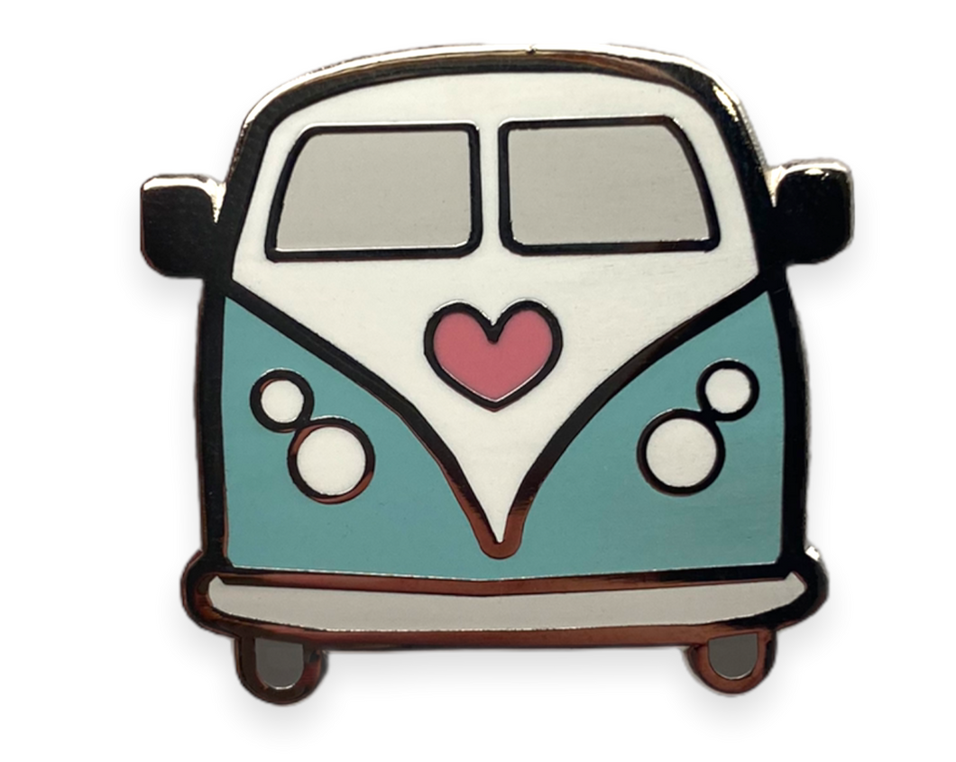 Mint Camper Love Pin