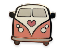 Load image into Gallery viewer, Coral Pink Camper Love Pin
