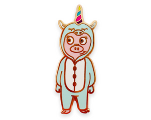 Piggie Unicorn Pin