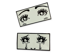 Load image into Gallery viewer, Manga Anime Happy and Crying Eyes Pin Set
