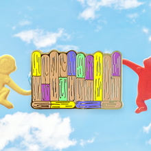 Load image into Gallery viewer, Toy Story Lands famous Popsicle Stick Wall selfie spot enamel pin
