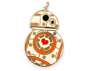 Little Round Droid Heart Pin