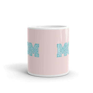 MOM White glossy mug