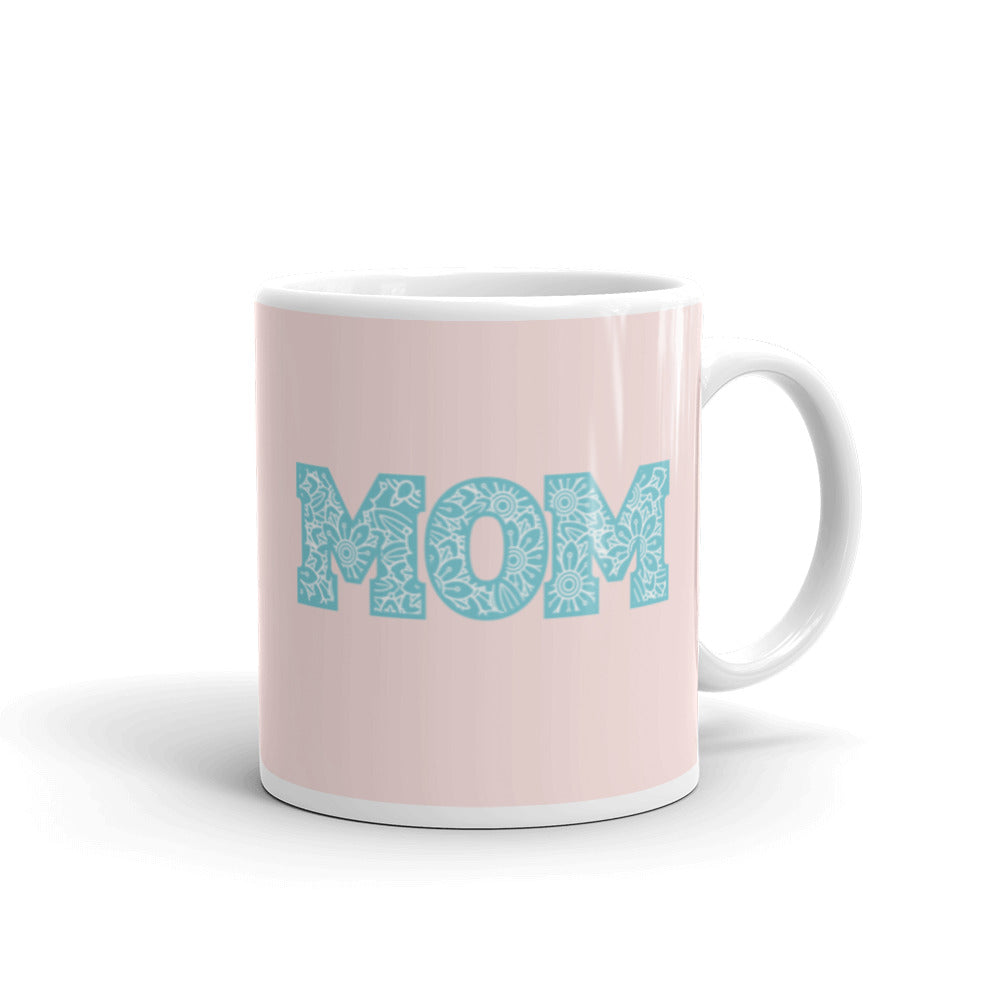 I'm A Super Mom White glossy mug Left Hand