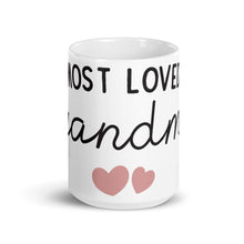 Load image into Gallery viewer, Most Loved Grandma White glossy mug
